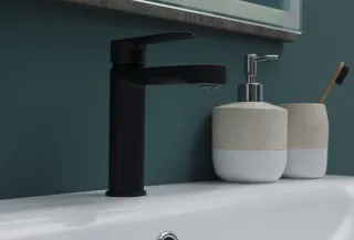 Смеситель для раковины Aquanet Passion AF300-10B 243293 чёрный матовый